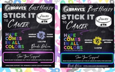 Mandan Braves Hockey Stick it to Cancer